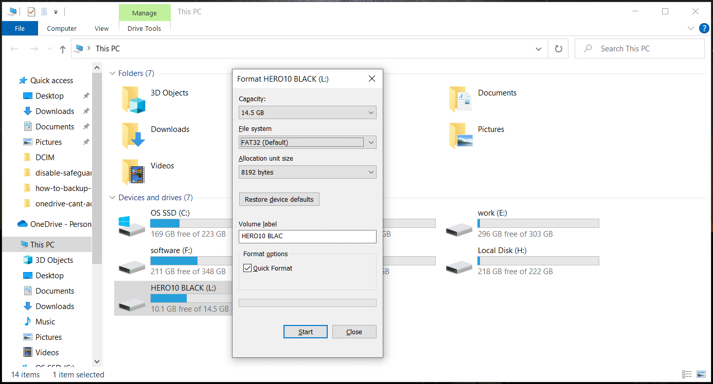 How To Format GoPro SD Card On Computer Camera See The Guide MiniTool