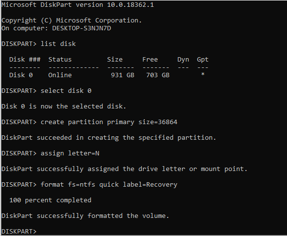 Puedo borrar la partición de recuperación en Windows 7 8 10 para