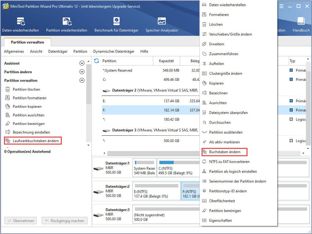 So ändern Sie den Laufwerkbuchstaben-Partitionierungssoftware