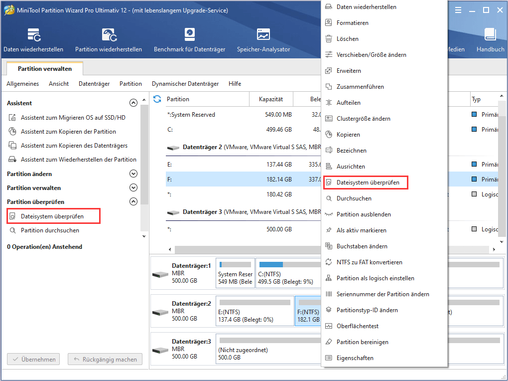 So überprüfen Sie das Dateisystem | Anleitung von MiniTool Partition Wizard