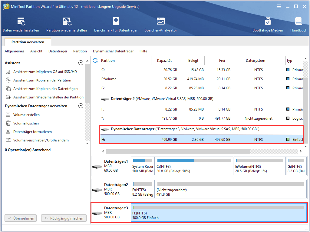 Wie wird Dynamischer Datenträger in Basis konvertiert | Partition Wizard Tutorium