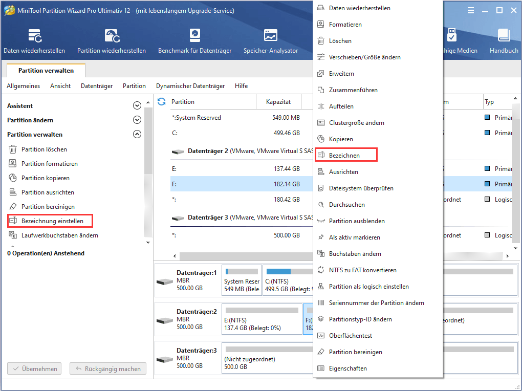 So bezeichnen Sie eine Partition | Anleitung von MiniTool Partition Wizard