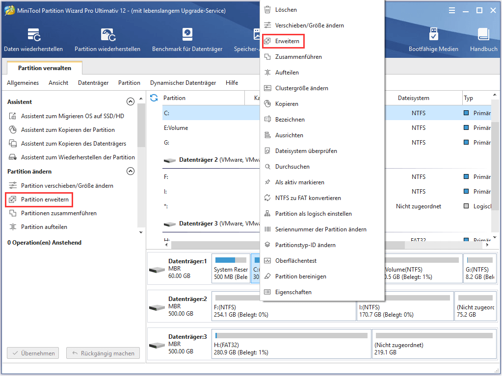 Wie wird eine Partition erweitert | Partition Wizard Tutorium