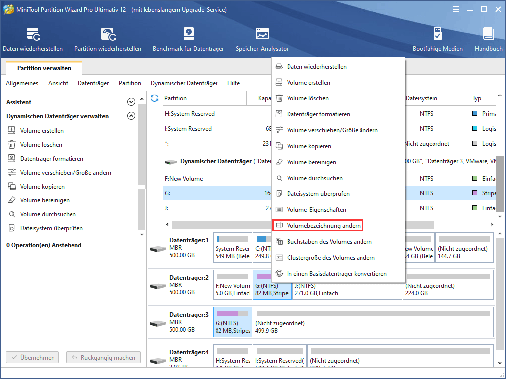 So ändern Sie die Volumebezeichnung | Anleitung von MiniTool Partition Wizard