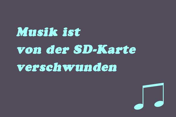 Schnelle Behebung – Musik verschwindet plötzlich von der SD-Karte