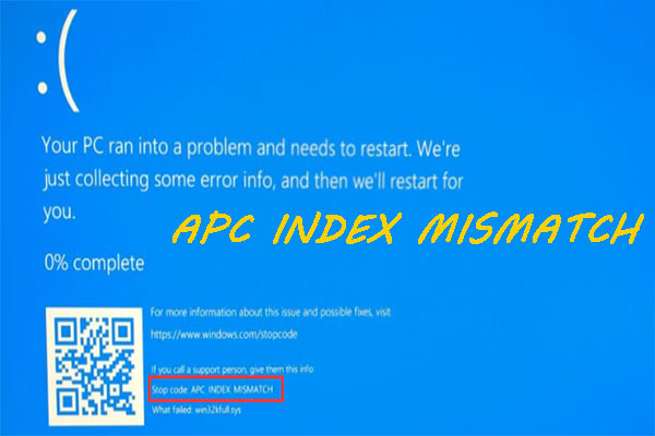 Ausgezeichnete Lösungen für „APC_INDEX_MISMATCH“ und „Auf dem PC ist ein Problem aufgetreten“