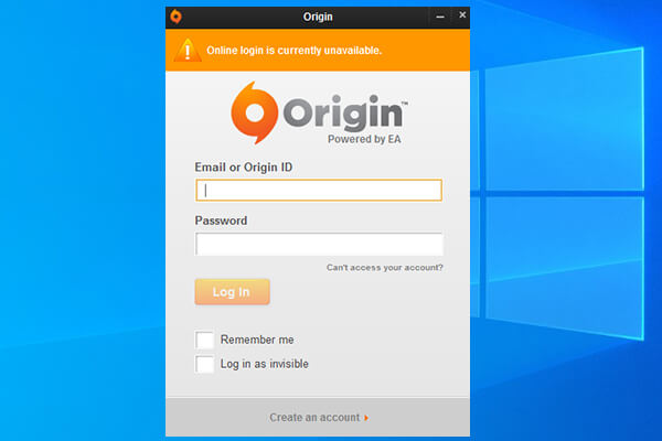 So beheben Sie das Problem von nicht verfügbarem Online-Anmelden bei Origin