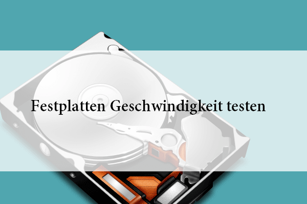 HDD/SSD-Festplatten Geschwindigkeit testen