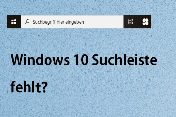 6 Methoden: Windows 10 Suchleiste fehlt