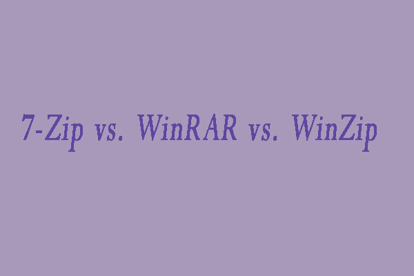 7-Zip vs. WinRAR vs. WinZip: Vergleiche und Unterschiede