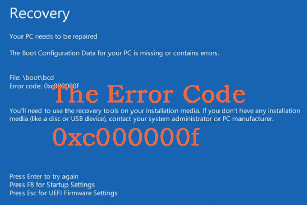 Fehler 0xc00000000f auf verschiedenen Windows-Systemen beheben