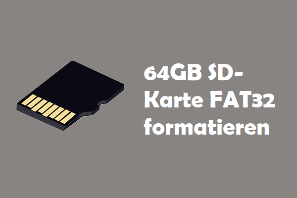(3 Wege) So formatieret man eine 64 GB SD-Karte in FAT32 Win 10