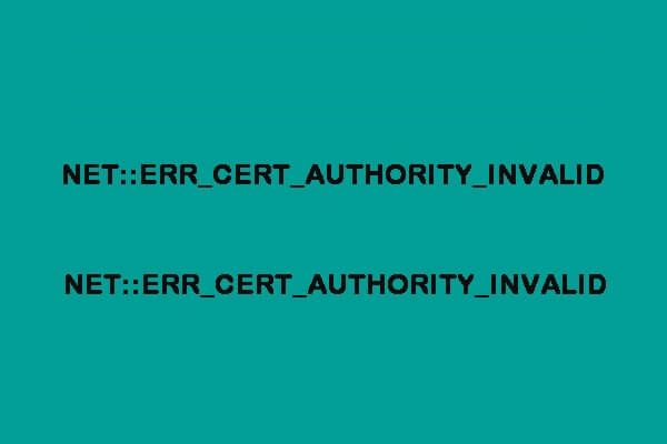 So beheben Sie den Fehler NET::ERR_CERT_AUTHORITY_INVALID