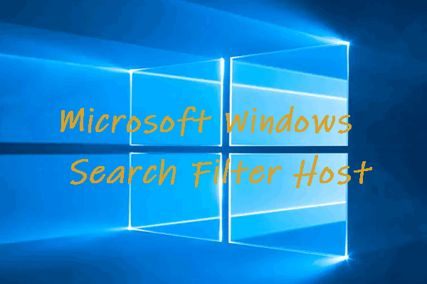 So behebt man das Problem Microsoft Windows Search Filter Host mit hoher CPU-Leistung