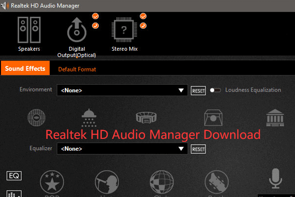 Download von Realtek HD Audio Manager für Windows 10