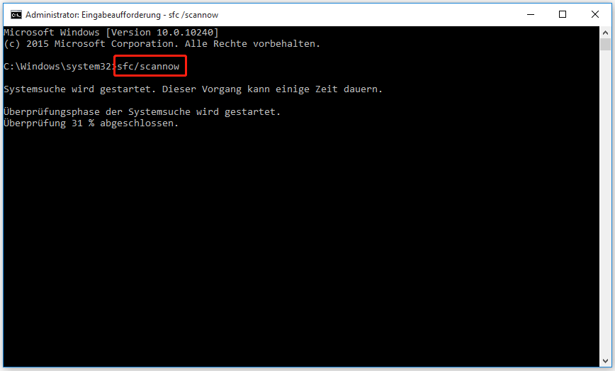 System File Checker (SFC) ausführen, um beschädigte Systemdateien zu reparieren