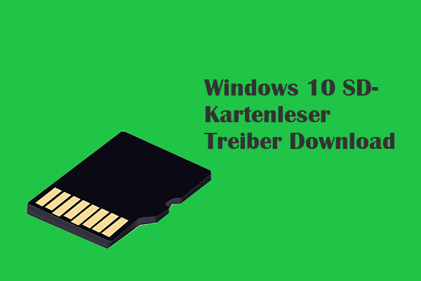 Windows 10 SD-Kartenleser Treiber Download Anleitung