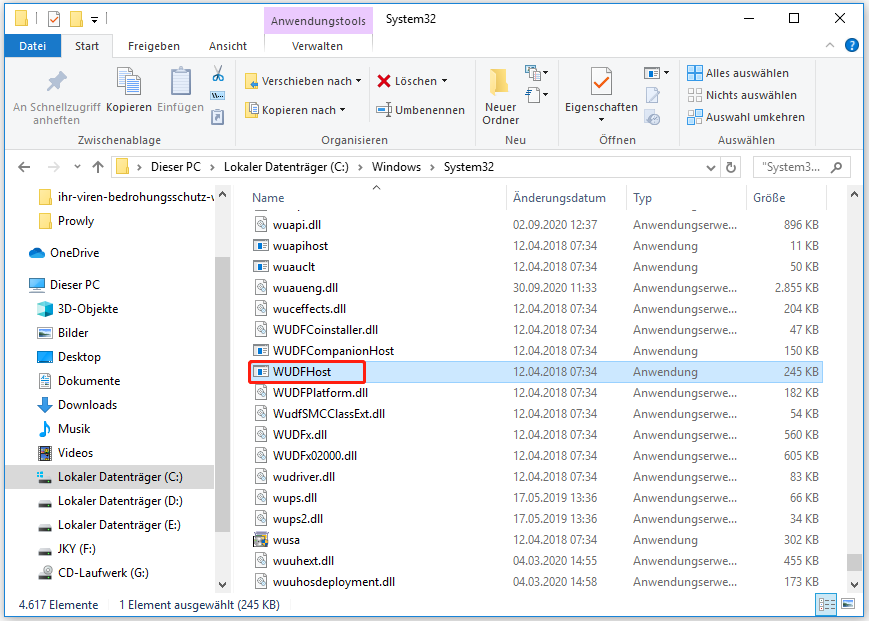 Einführung in WUDFHost.exe und wie man es stoppen kann