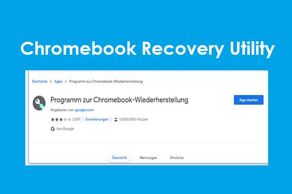 Chromebooks: Anwendung des Wiederherstellungsprogramms