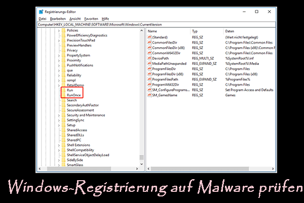 So kann man die Windows-Registrierung auf Malware untersuchen und diese entfernen