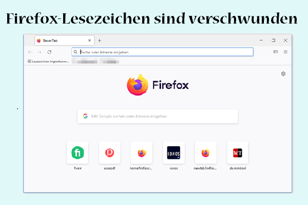 Wiederherstellen: Firefox-Lesezeichen sind plötzlich verschwunden