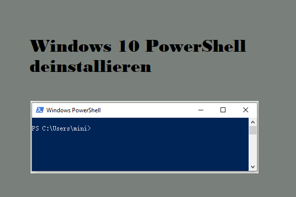 4 Methoden – PowerShell in Windows 10 deinstallieren