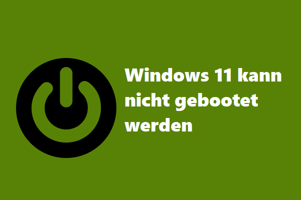 Lösungen: Windows 11 kann nicht starten/laden/einschalten