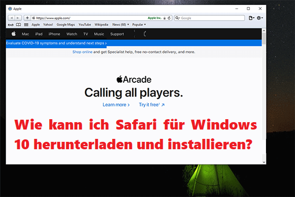 Wie kann ich Safari für Windows 10 herunterladen und installieren?