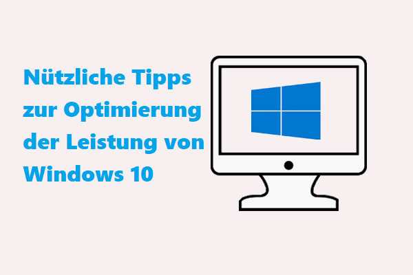 Nützliche Tipps zur Optimierung der Leistung von Windows 10