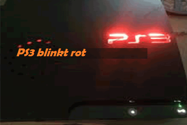 Eine Anleitung zur Behebung des Fehlers PS3 Blinkendes rotes Licht