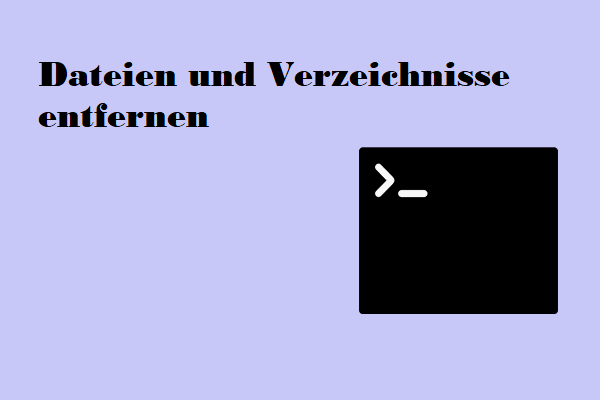 Wie Sie Ihre Dateien und Verzeichnisse in Terminal entfernen