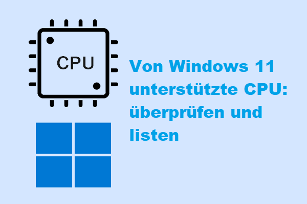Test: Ob Ihre CPU von Windows 11 unterstützt wird