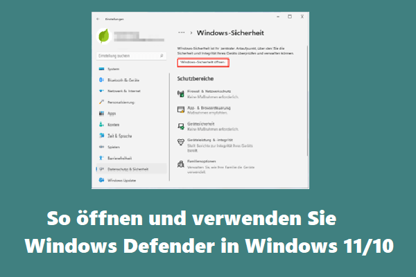 So öffnen und verwenden Sie Windows Defender in Windows 11/10