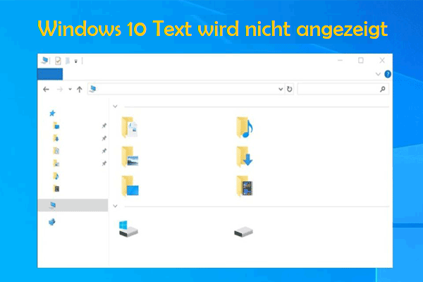 8 Wege – Windows 10 Text wird nicht angezeigt