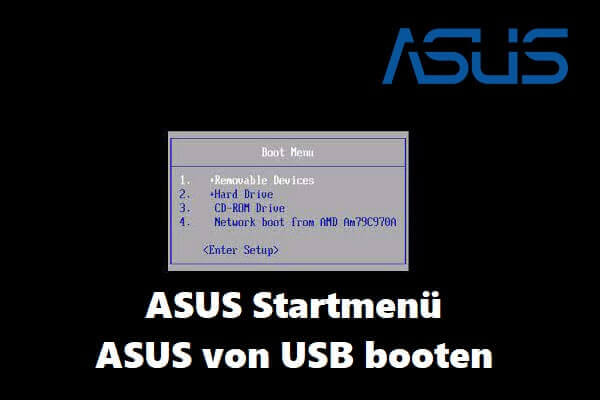 So greifen Sie das Asus Boot-Menü zu, um Asus von USB zu booten