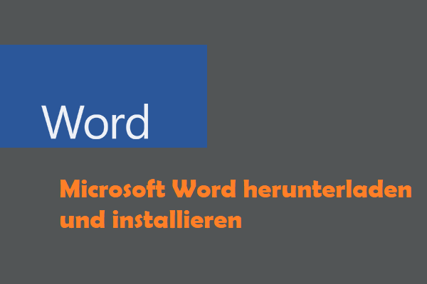 Microsoft Word herunterladen und installieren für Windows 10/11
