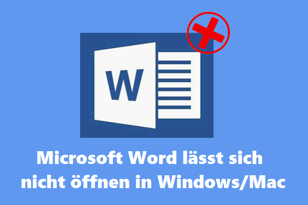 Lösungen: Microsoft Word lässt sich nicht öffnen in Windows/Mac