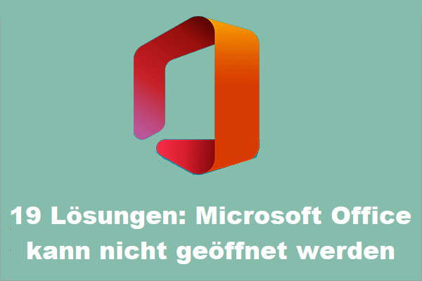 19 Lösungen: Microsoft Office kann nicht geöffnet werden