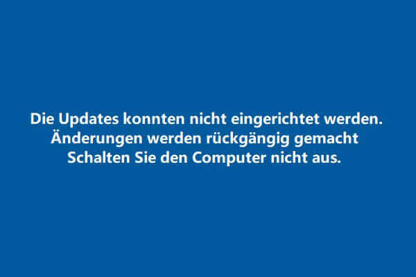 [GELÖST] Die Updates konnten nicht eingerichtet werden