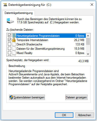So bereinigen Sie Ihren Computer von Müll