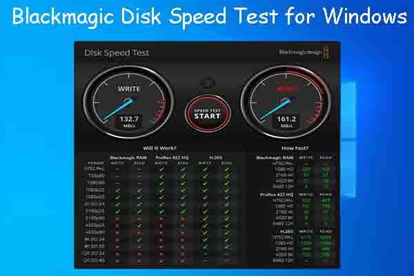 [Gelöst]: Blackmagic Disk Speed Test Windows & Seine 5 Alternativen