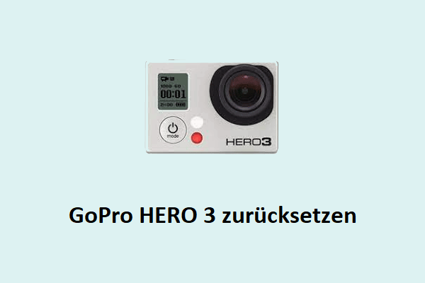 Eine Schritt-für-Schritt-Anleitung zum Zurücksetzen der GoPro HERO 3