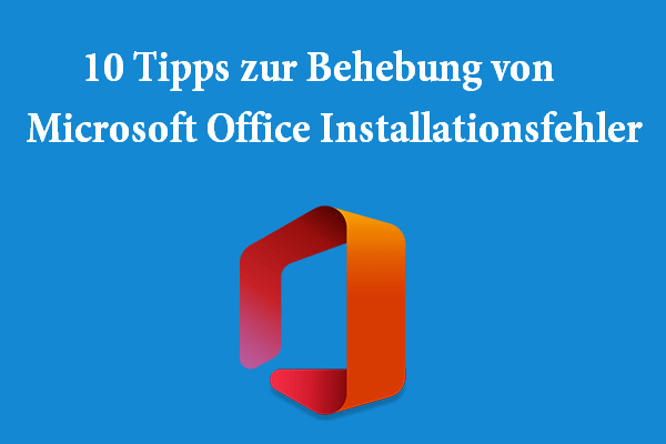 10 Tipps zur Behebung von Microsoft Office Installationsfehler