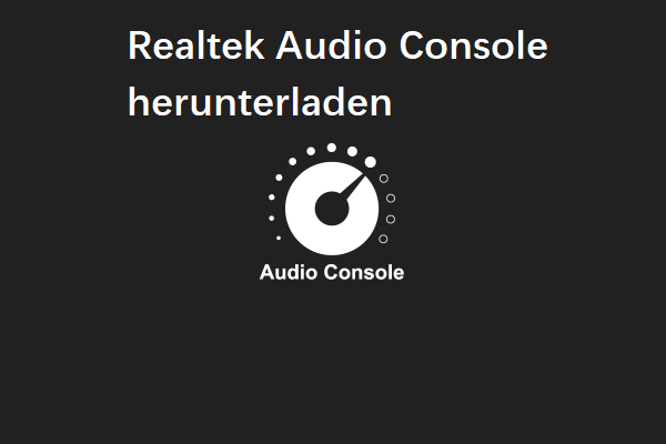 Kostenloser Download von Realtek Audio Console für Windows 10/11