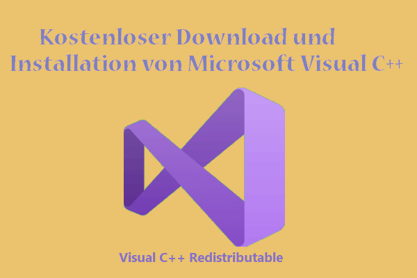 Kostenloser Download und Installation von Microsoft Visual C++
