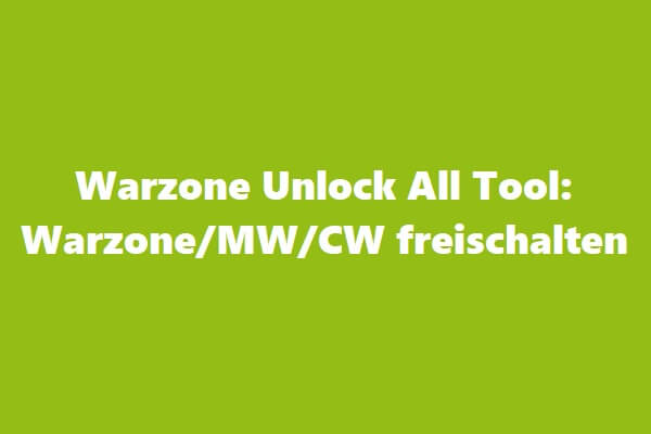 Warzone Unlock All Tool: Warzone/MW/CW freischalten