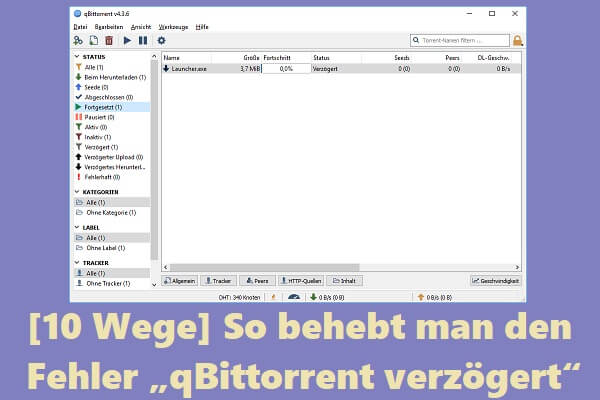 [10 Wege] So behebt man den Fehler „qBittorrent verzögert“