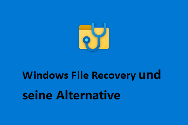Verwendung von Microsofts Windows File Recovery und Alternative