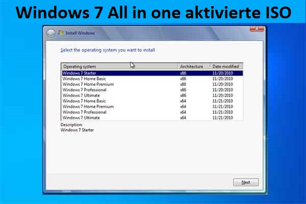 Windows 7 All in One Aktivierter ISO-Download: Hier sind Links