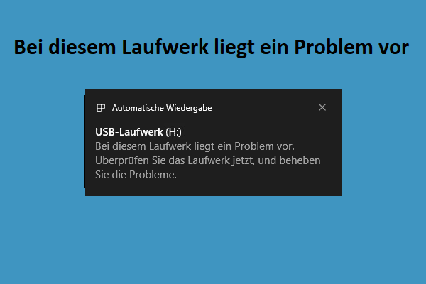 (Beste Lösungen) Bei diesem Laufwerk liegt ein Problem vor